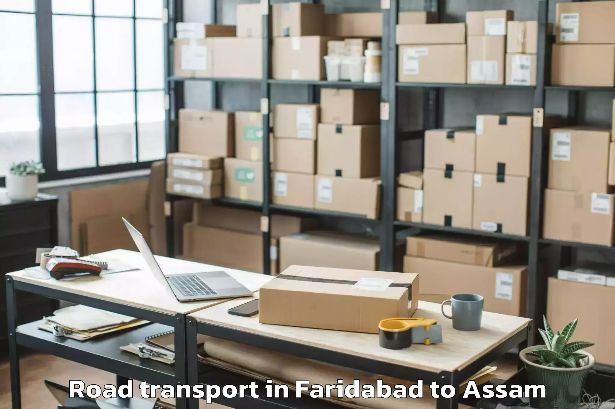 Easy Faridabad to North Lakhimpur Road Transport Booking